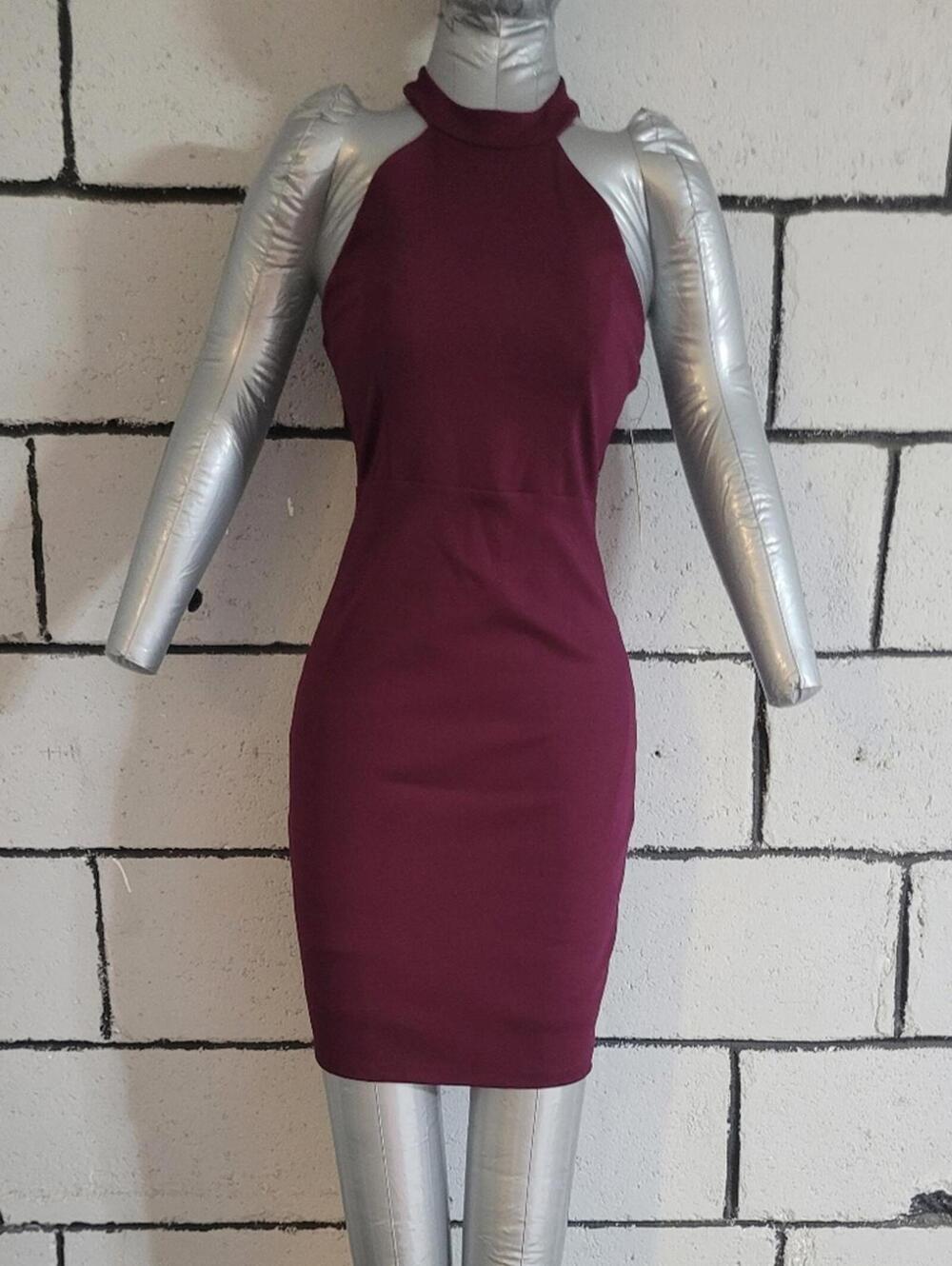 BUNDLE SALE!  LULUS- NWT- Sexy  Burgundy Halter Dress Size S
